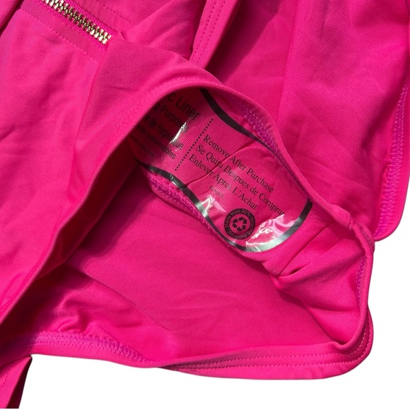 MICHAEL MICHAEL KORS Long Sleeve Zip Front One Piece rashguard surf swimsuit NWT - Picture 10 of 11